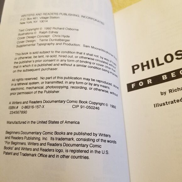 Philosophy for beginners paperback book - Picture 8 of 9